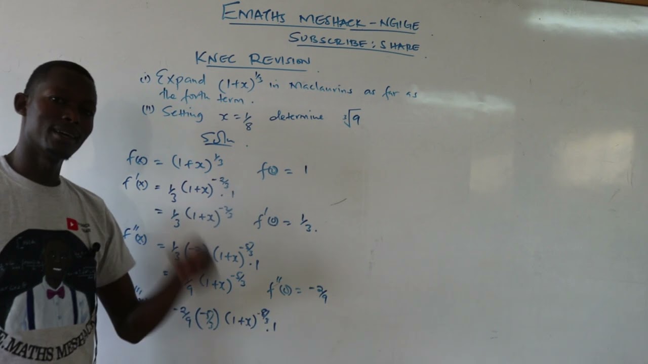 KNEC REVISION taylors Series