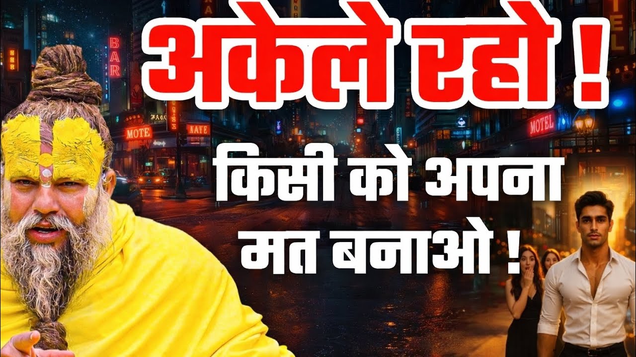 अकेले रहो ! किसी को अपना मत बनाओ ! Premanandniya 