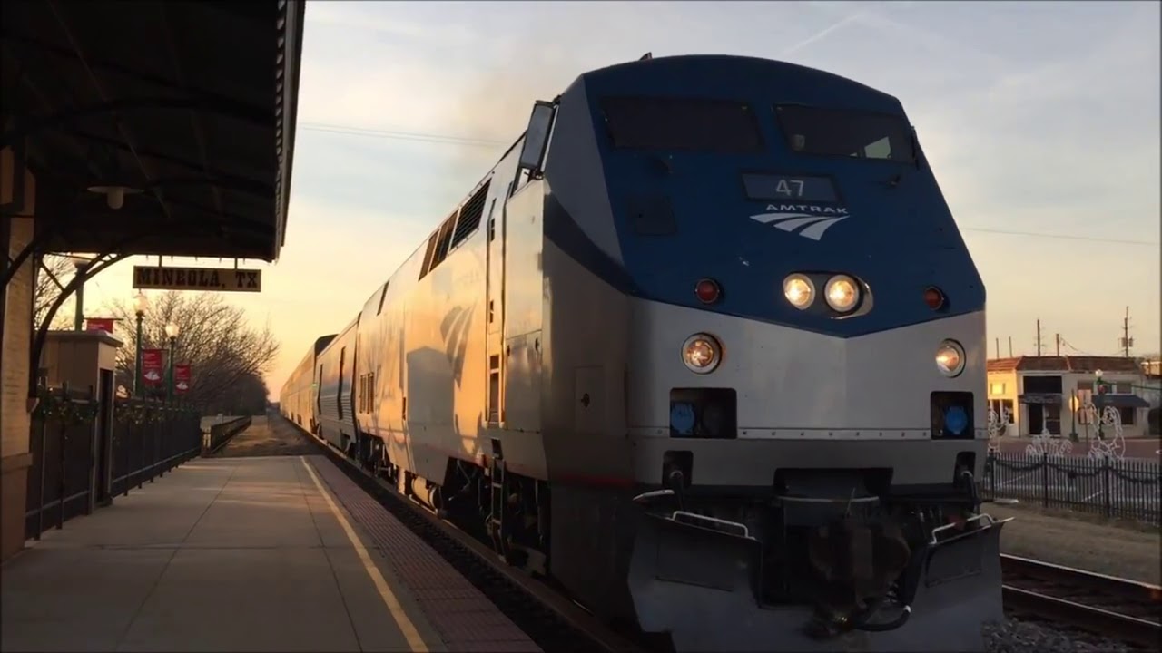 2018-01-06 Mineola CLASSIC-Amtrak #22 Texas Eagle Eastbound