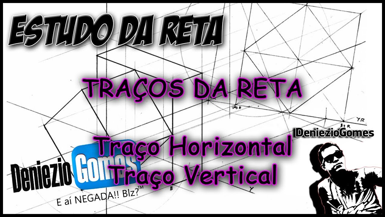 Geometria Descritiva - TRAÇOS DA RETA (1/2)
