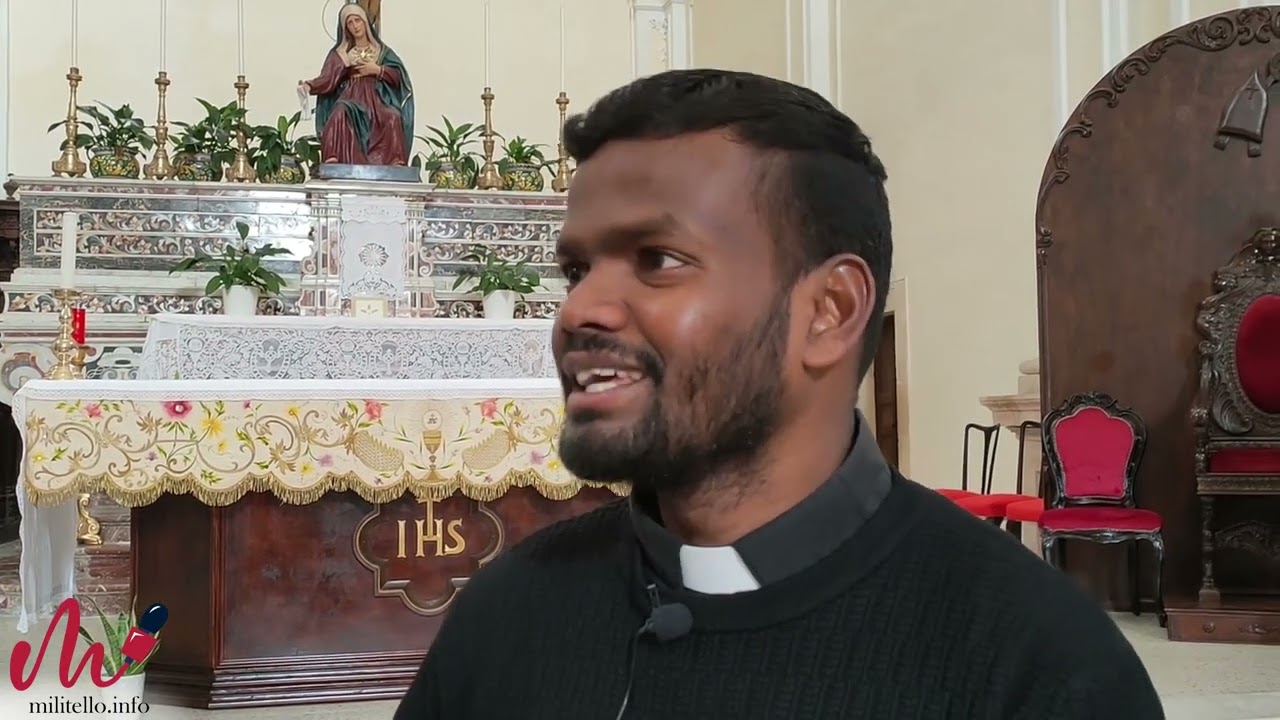 Militello, intervista a Padre Britto Devasagayam