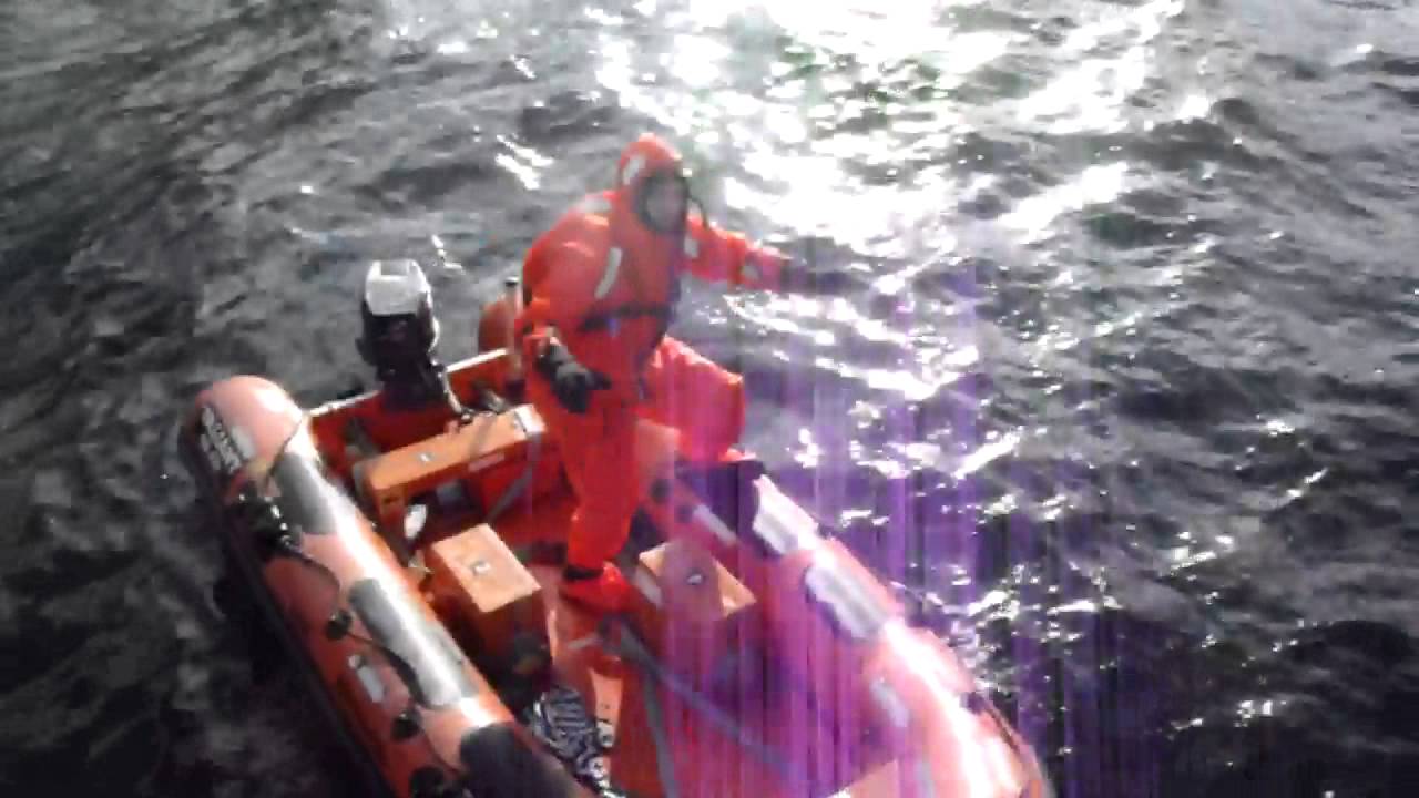 swimming with survival suit