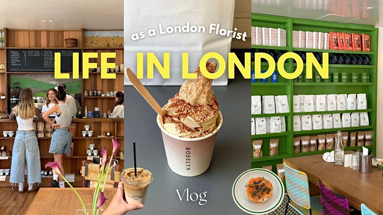 트렌디 런던카페 투어☕️🌼 노팅힐 나들이, Rosslyn 여름한정 아이스크림, Corner Shop&The Park 브런치🍽️ 워크샵 베뉴이동💛