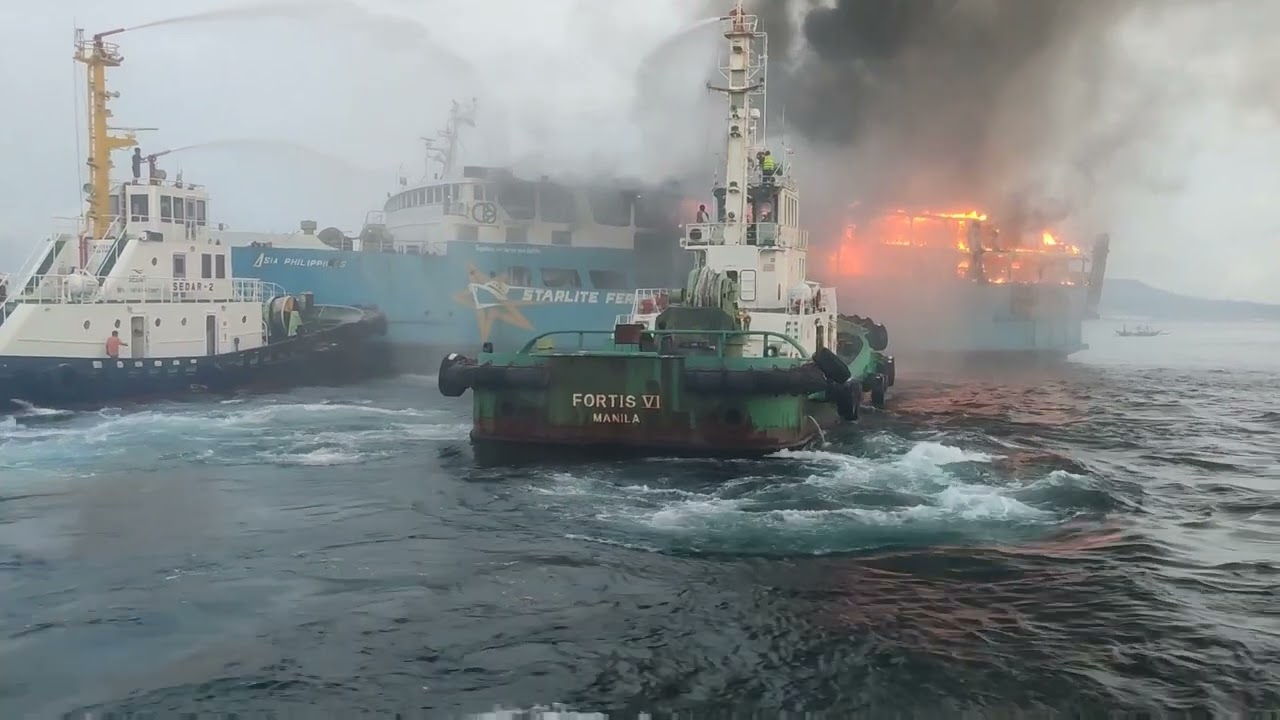 Nasunog na barko sa batangas bay Mv Asia Philippines (Actual rescue operation) 26-august-2022