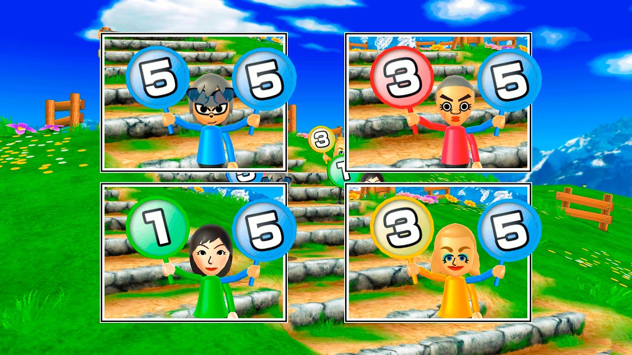 Wii Party - Spin Off - Sonic Vs Takashi Vs Misaki Vs Holly
