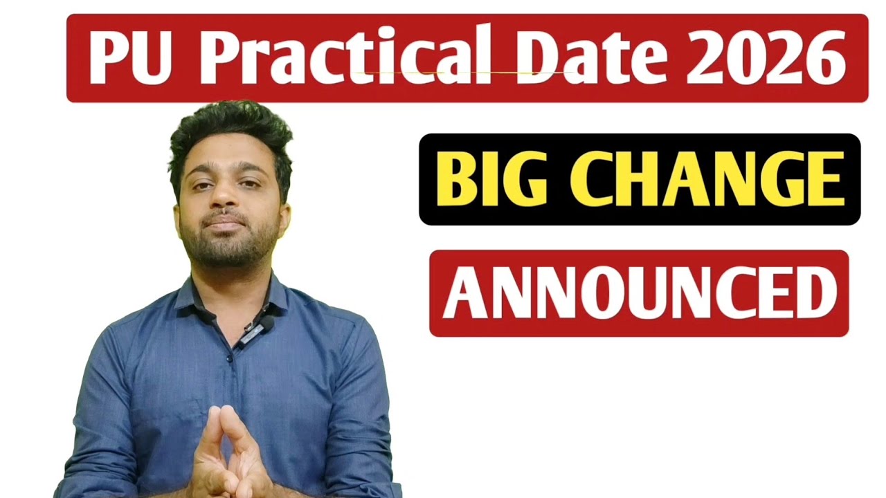 BIG NEWS - 2nd PUC Practical Exam 2026 Date Announced 