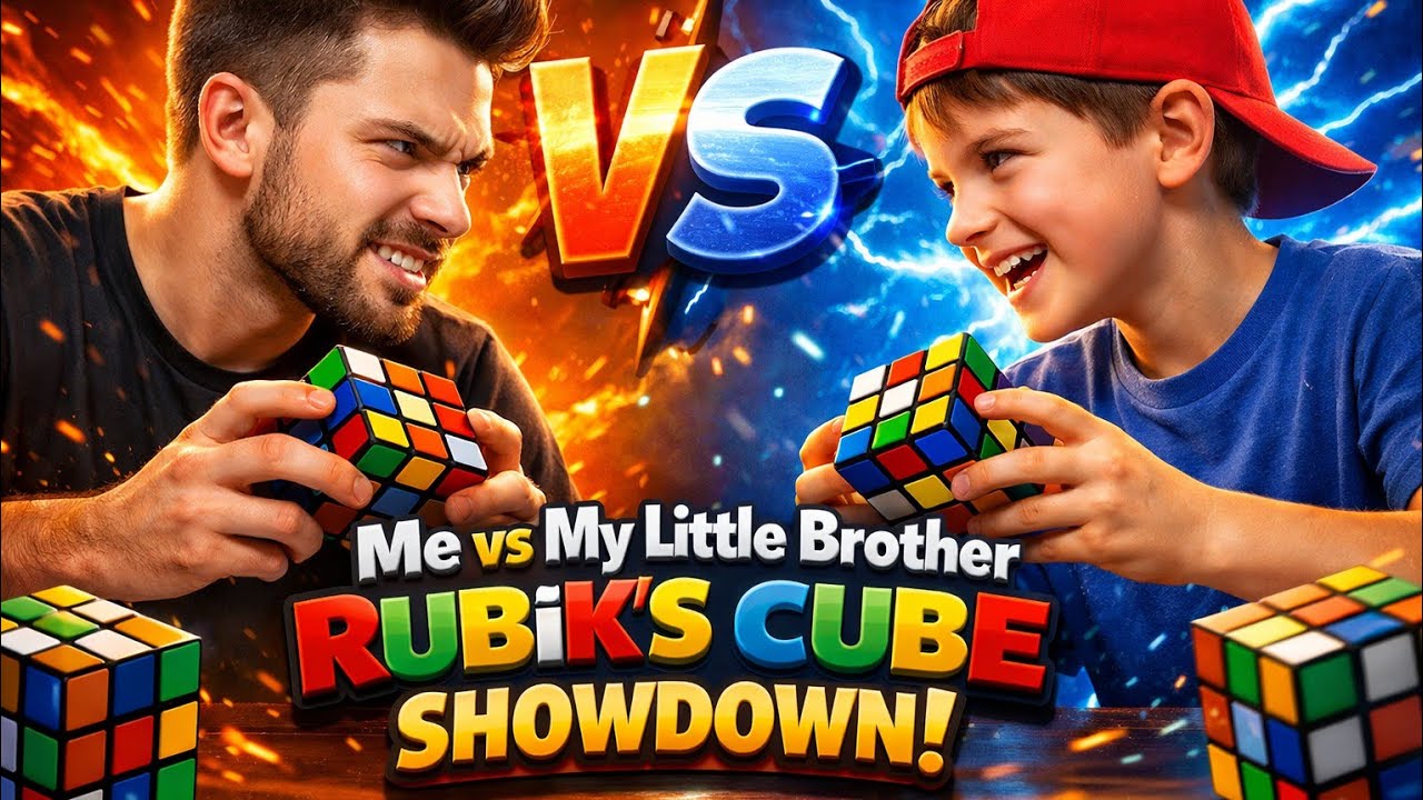 Me vs My Little Brother – EPIC Rubik’s Cube Showdown! 🔥🧩