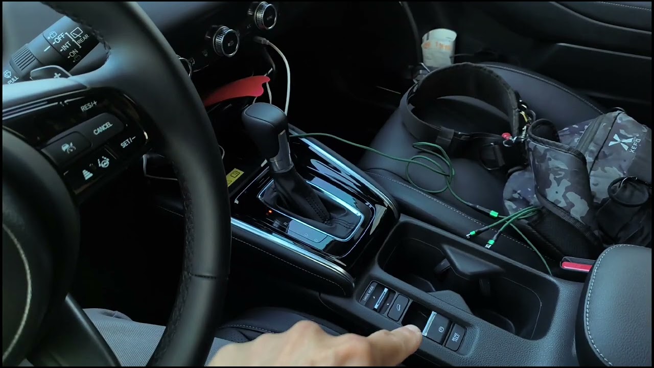 HRV3隱藏功能自動電子手煞車開啟方法(駐車自動手煞車)パーキング ブレーキ スイッチ  RV系  e:hev ヴェゼル (VEZEL)  Electronic hand brake settings
