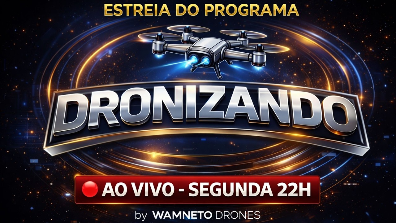 🚁 DRONIZANDO – ESTREIA AO VIVO! O novo programa de drones que vai agitar o YouTube!