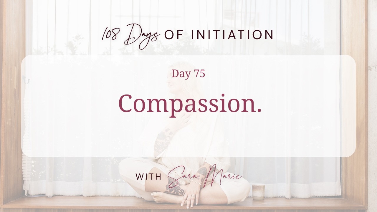 108 Days Of Initiation - Day 75 / Compassion.