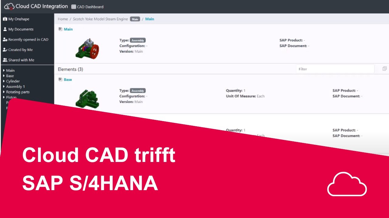 Cloud CAD trifft SAP S/4HANA