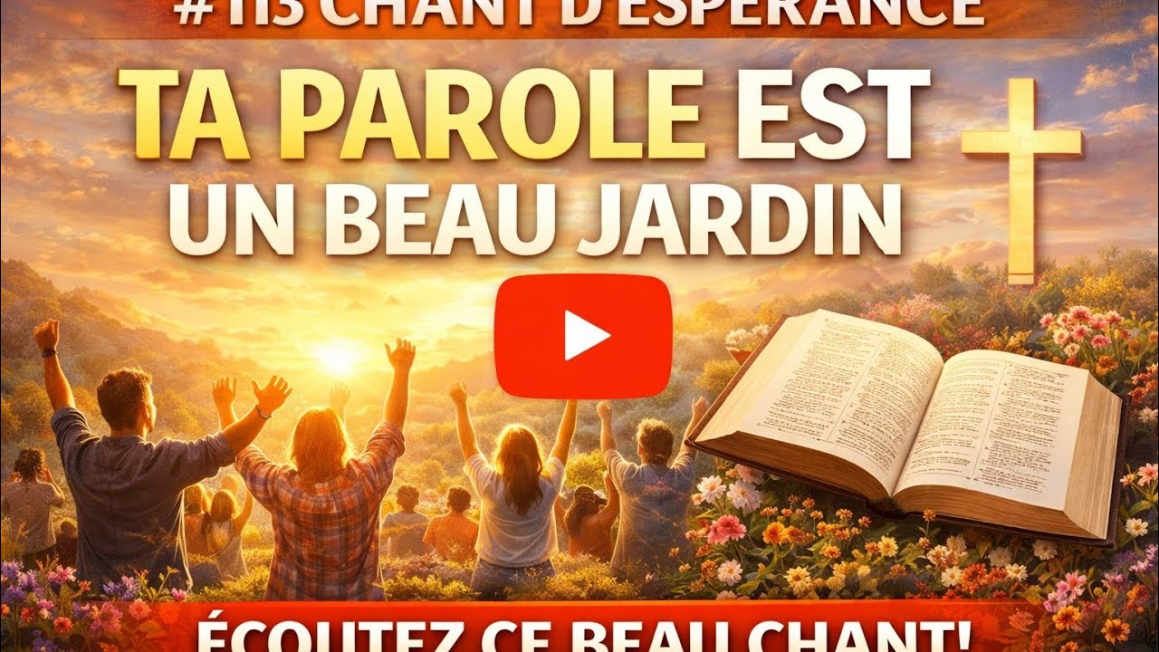#113 Chant d’Espérance – TA PAROLE EST UN BEAU JARDIN 🌿 | Chant Chrétien Inspirant & Apaisant