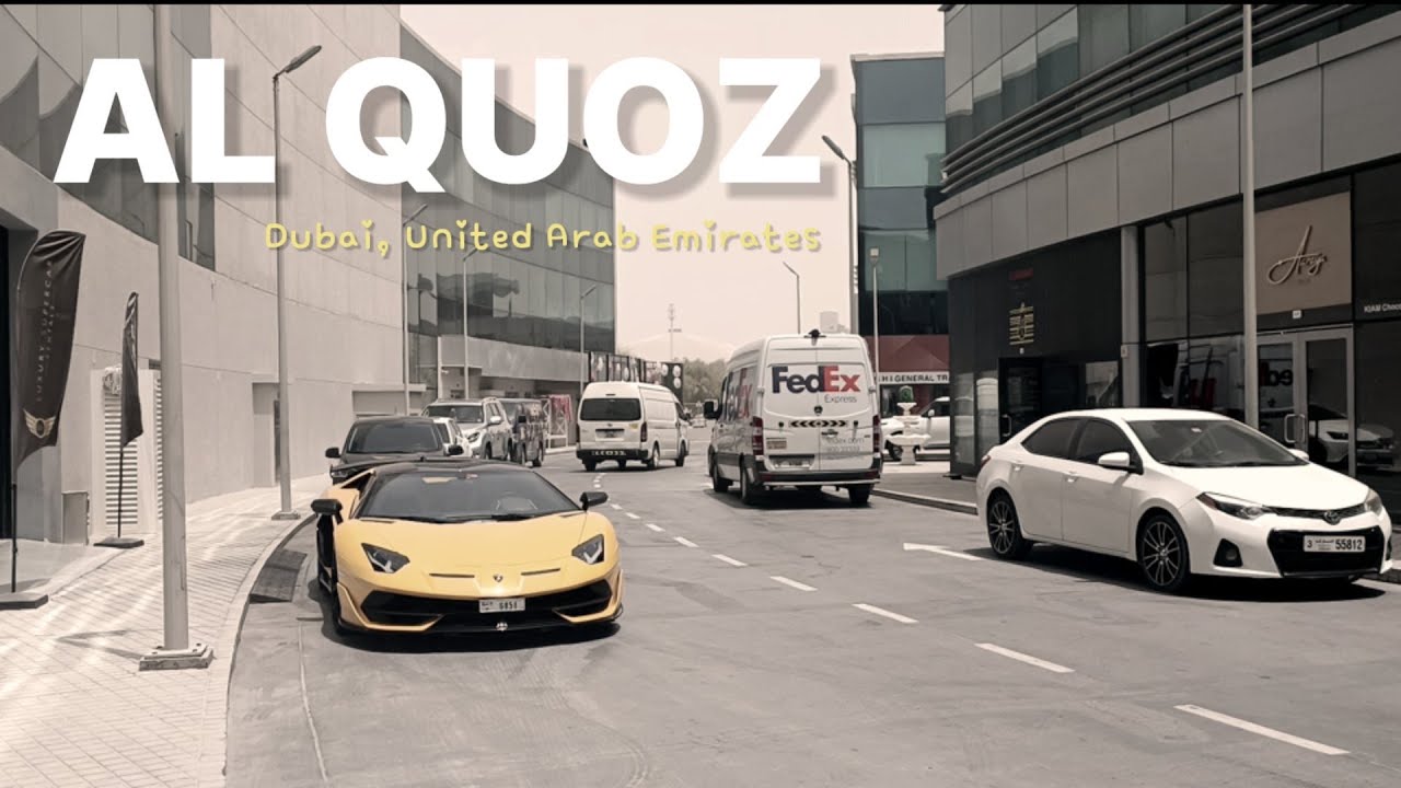 A Hot Summer Afternoon in Al Quoz! Dubai Walking Tour