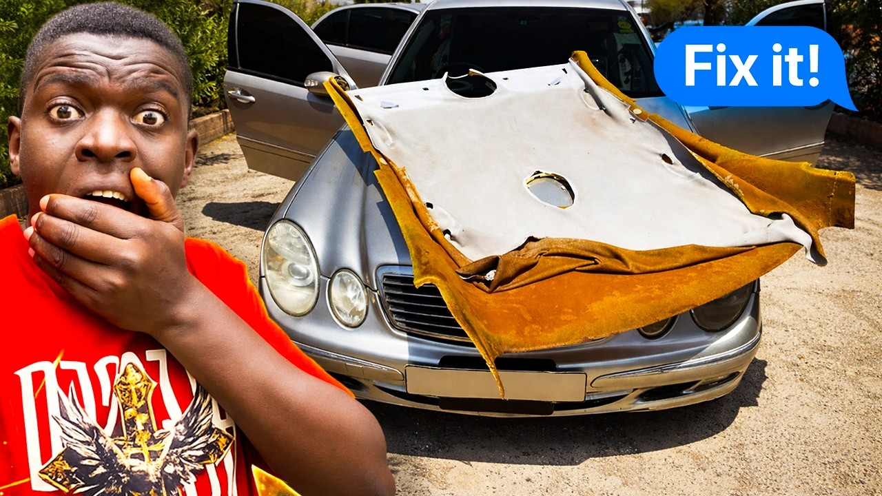 Attempting to Restore a Benz Headliner / Roof by myself
