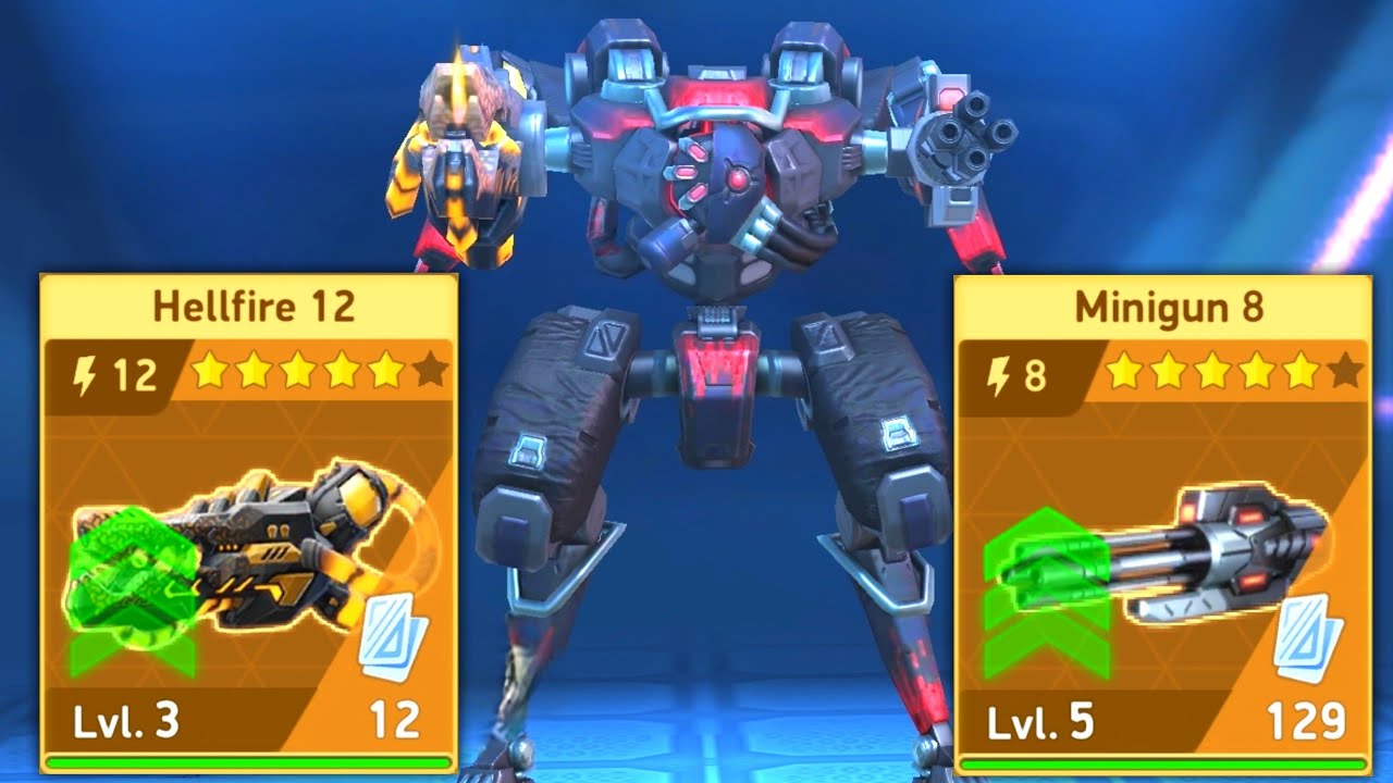 Eclipse with Hellfire and Minigun Gameplay - Mech Arena