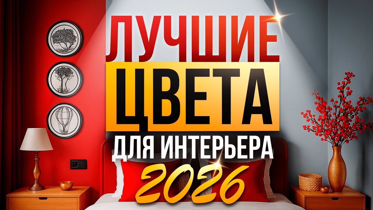 Лучшие цвета для интерьера 2026