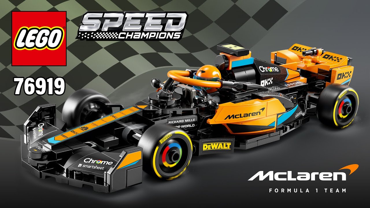 LEGO Speed ​​Champions 2023 McLaren Formula 1 Race Car (76919) [245 деталей] Инструкции по сборке...