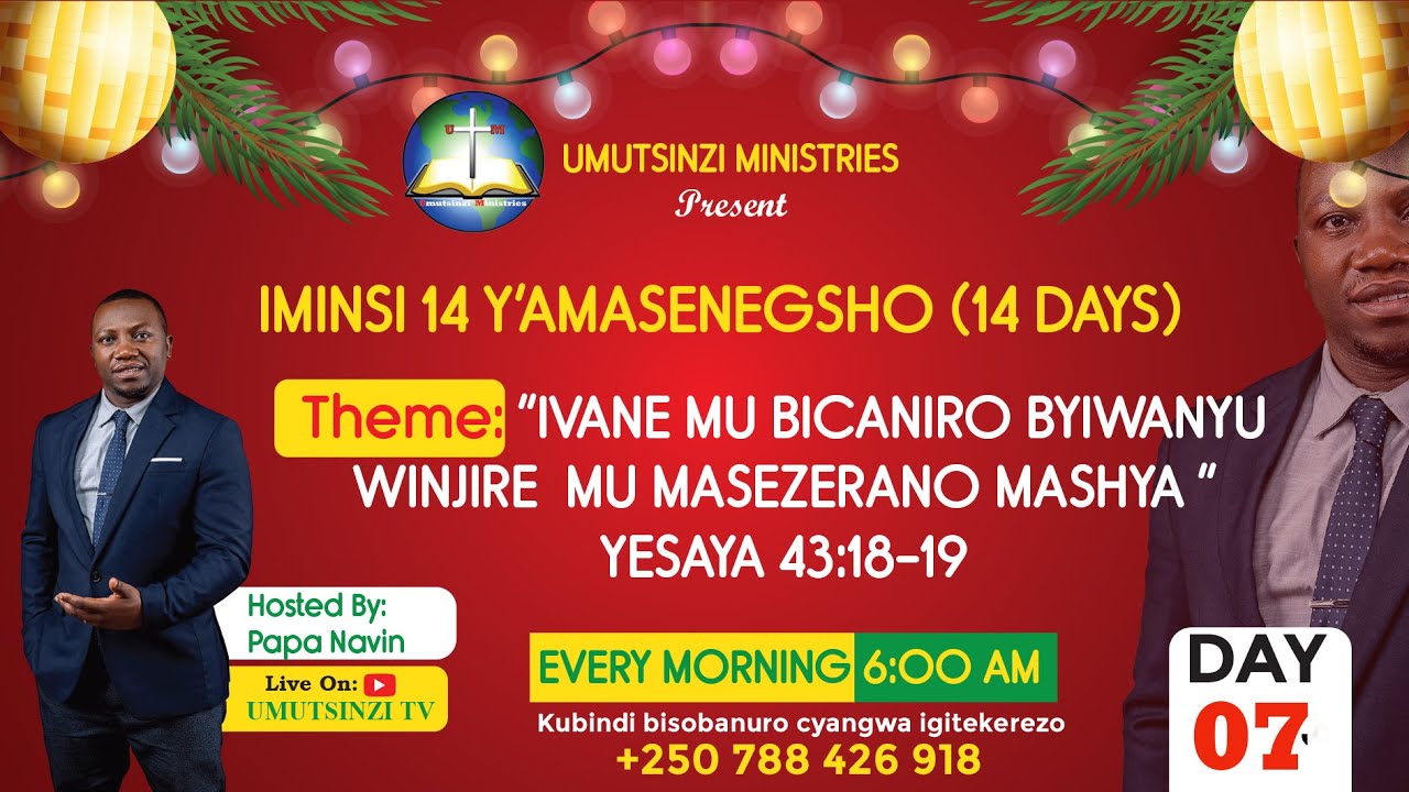 DORE UKO UWOMWUKA WO KUDAHUZA MU MURYANGO WAWE IMANA ISHAKA KO BITSINDWA!?  by PAPA NAVIN