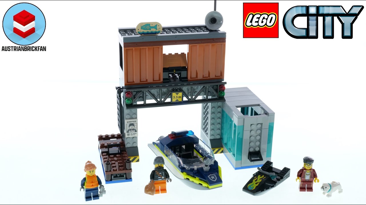 LEGO City 60417 Policyjna ł&oacute;dź motorowa i kryj&oacute;wka złodziejaszk&oacute;w &ndash; recenzja LEGO Speed Build