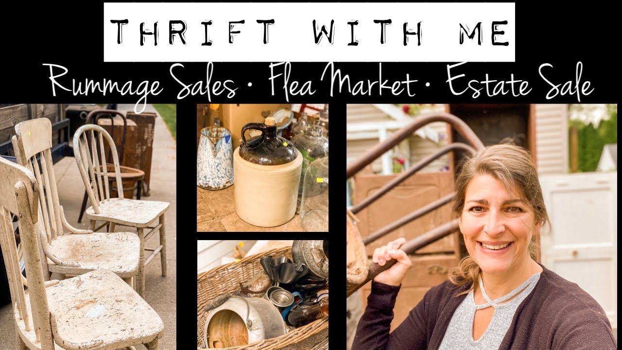 Thrift with Me - Rummage Sales - Flea Market - Estate Sale - Shopping for items to Resell
