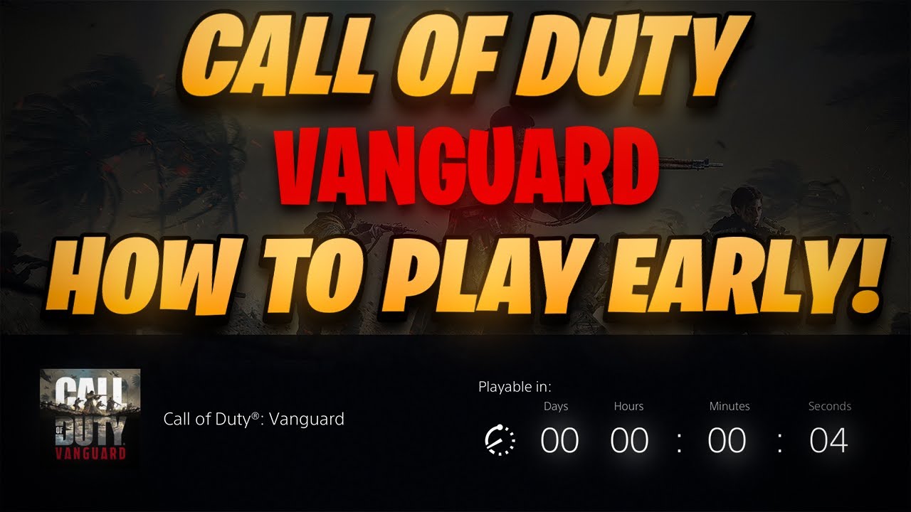 How to Play Vanguard Early on PS4/ PS5!