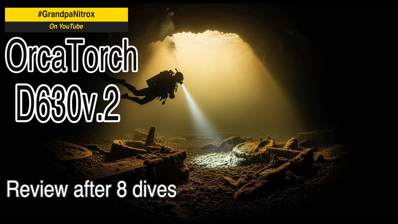 OrcaTorch D630v.2 - l don’t feel safe without it  #talkingscuba #orcatorch #grandpanitrox #scuba