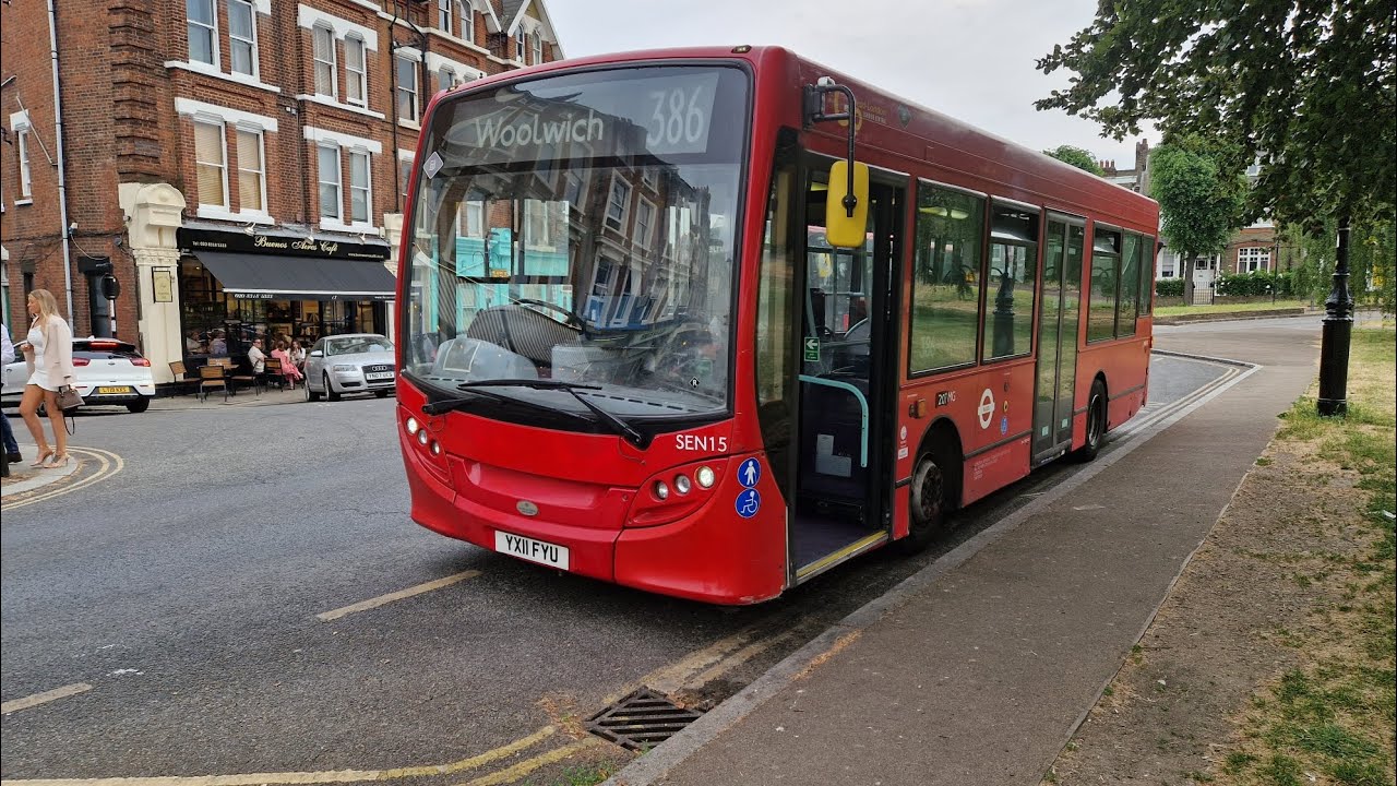 *Kickdown + Fast Driver* Go-Ahead London SEN15 YX11FYU Bus Route 386