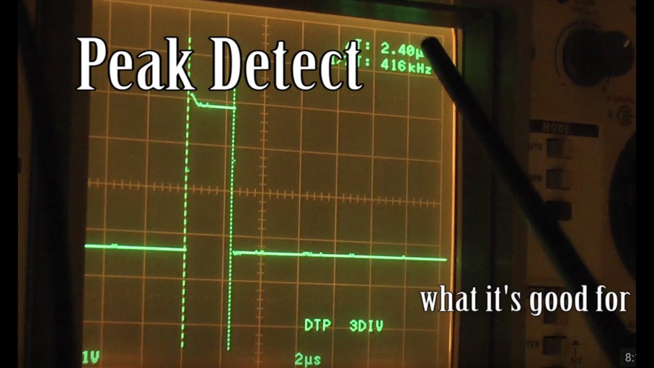 Oscilloscope Peak Detect. What's that?