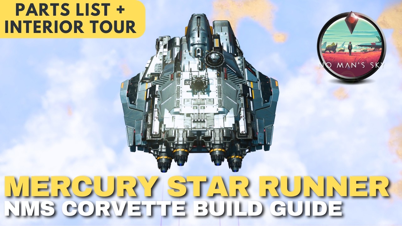 Build the Mercury Star Runner in NMS | No Man's Sky Corvette Build Guide