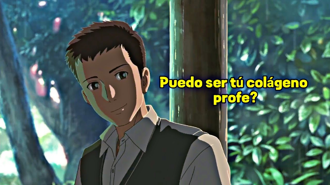 SE ENAMORA DE SU PROFESORA: Resumen del EL JARDÍN DE LAS PALABRAS