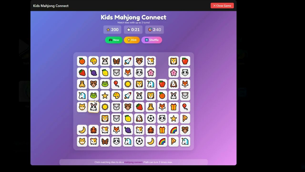 Kids Mahjong Game &ndash; Fun & Easy Matching Tiles 🀄 #shorts