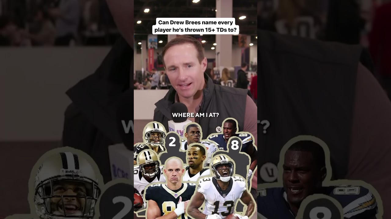 Brees knows his receivers #nfl #football #shorts