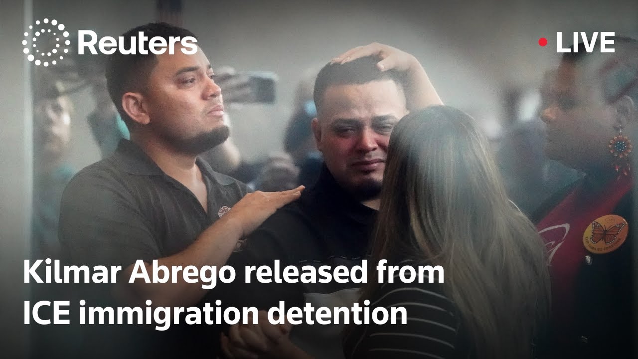 LIVE: Kilmar Abrego released from ICE immigration detention