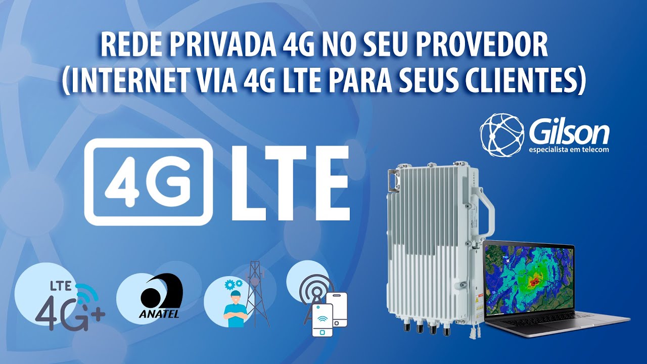 Rede Privada 4G LTE no seu Provedor - internet via 4G para seu cliente (Khomp, MVNO tá telecom)