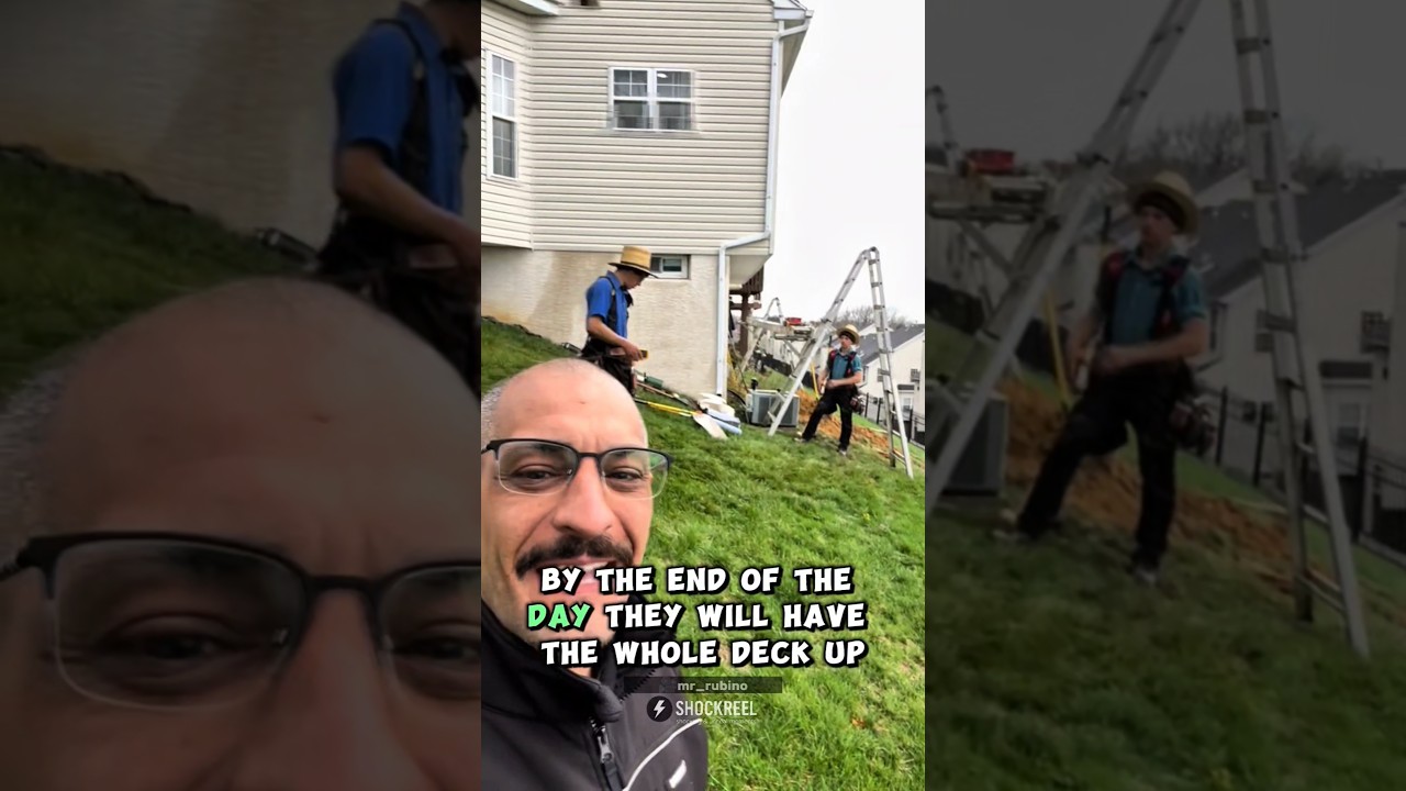 They Built This Before Sunset 😮🛠️ | Amish Work Ethic #shorts