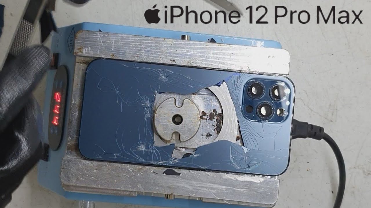 IPhone 12 Pro Max cambio de tapa trasera. Desmontando equipo por completo