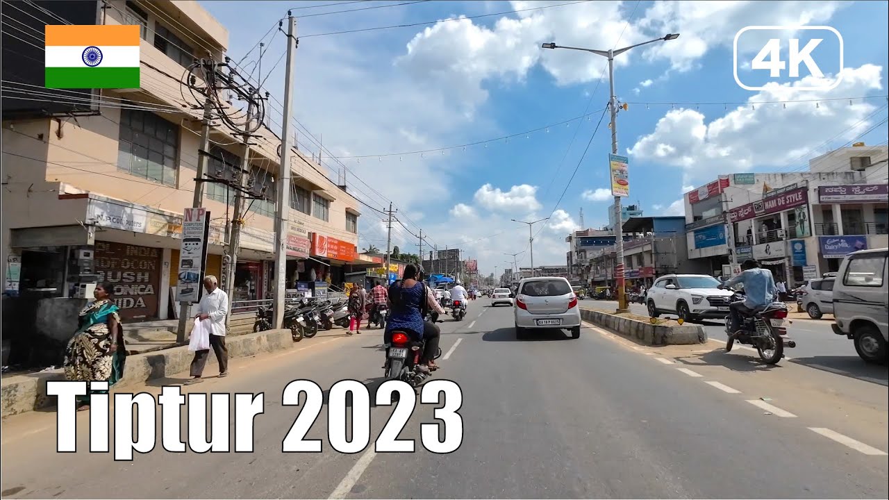 【India Drive 4K】Tiptur | Karnataka | 2023