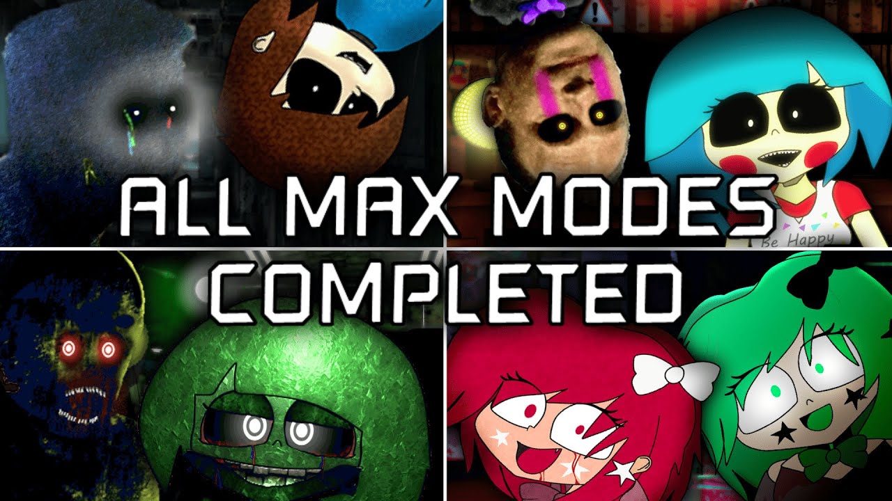 Five Nights at The AGK Studio 1-4: Rebranded || All Max Modes Completed