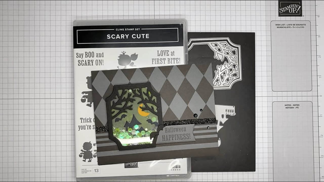 Stampin’ Up! Scary Cute Halloween Shaker Card Tutorial