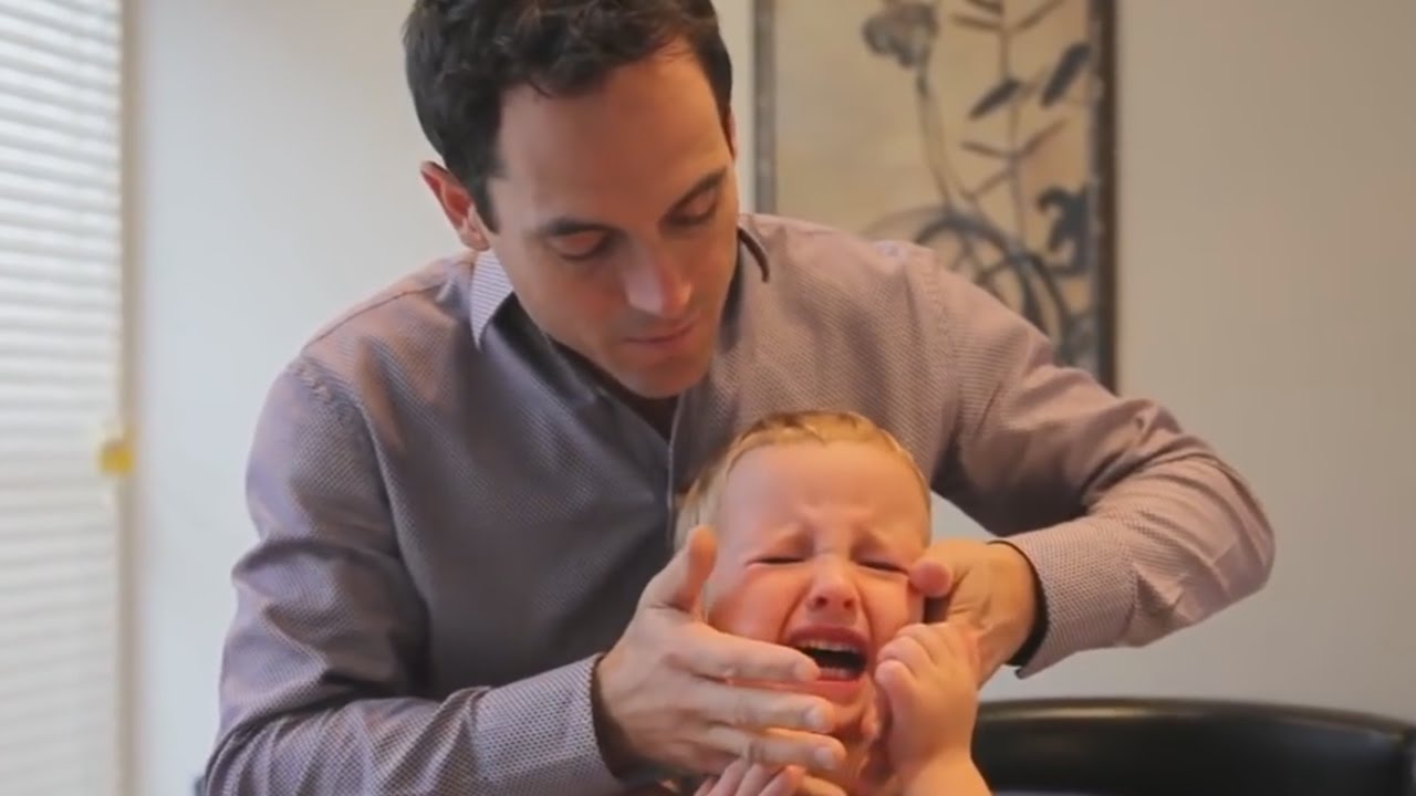 Dr. Ian - Jaw MANIPULATION on CHILD Post TRAUMATIC Fall - FIXED by Gonstead Chiropractic