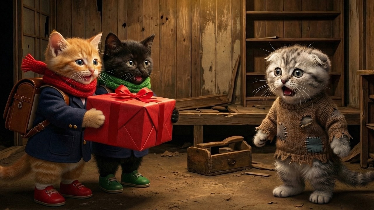 Tiny Kitten Helps Friends & Saves Day 🐱🎒 | Heartwarming Cat Rescue Story 💖