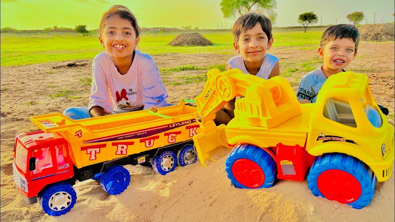 Kids Unboxing Big Truck & JCB   Fun Construction Play with Toys JCB wala cartoon Toy Universe #kids