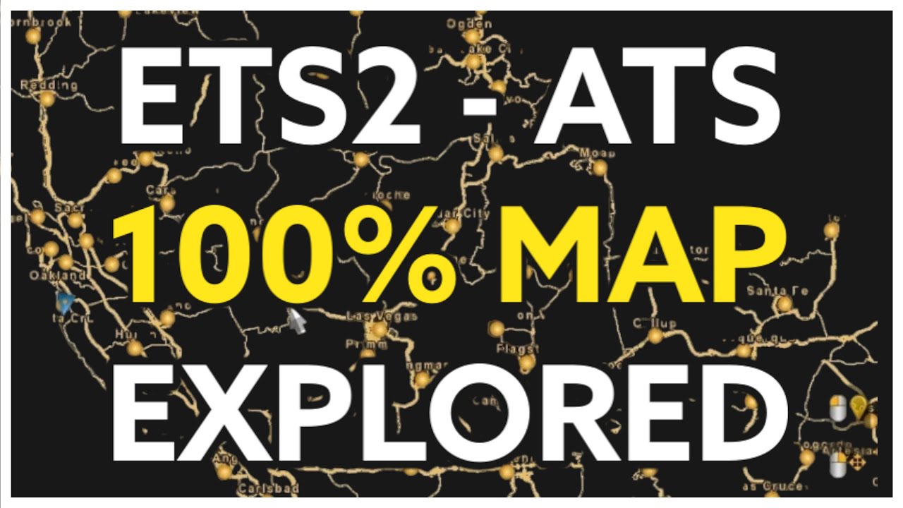How To Get a 100% Explored Map in #ETS2 or #ATS!!! (Updated: ETS2 1.58 / ATS 1.58)