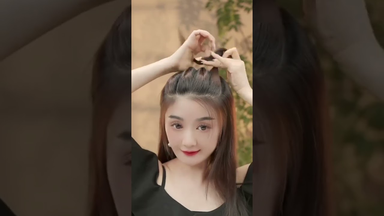very easy hairstyle #hairstyle #easyhairstyle #haircut #straighthair #youtubeshort #fyp