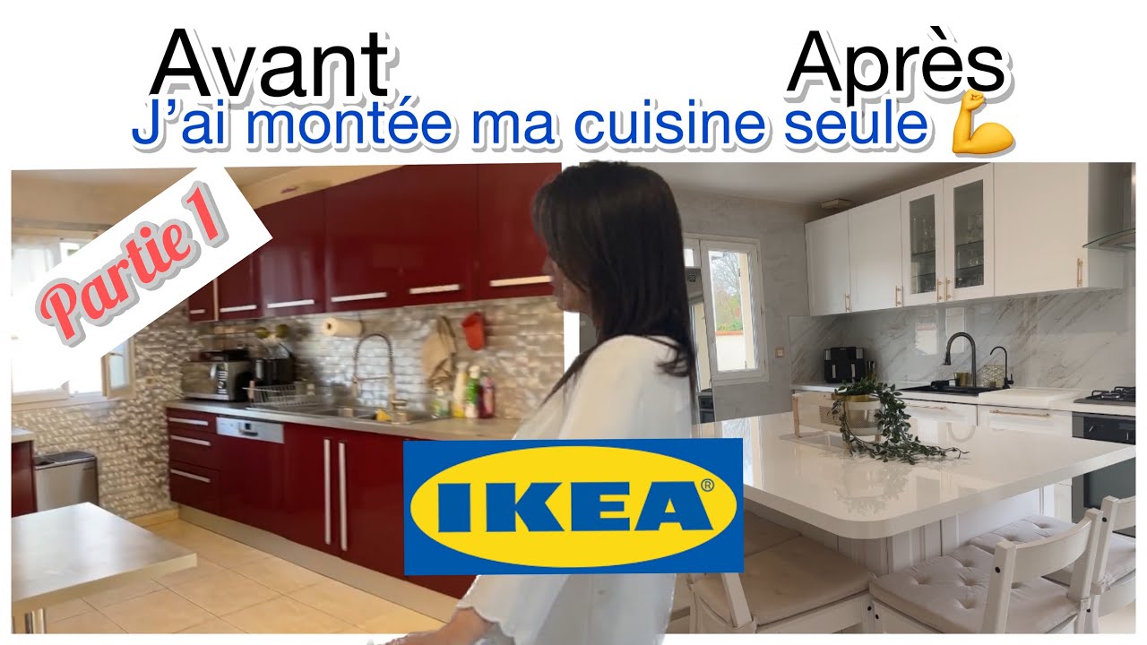 Nouvelle cuisine IKEA - J’ai montée ma cuisine seule 💪 #ikea #cuisine #bricolage #haul