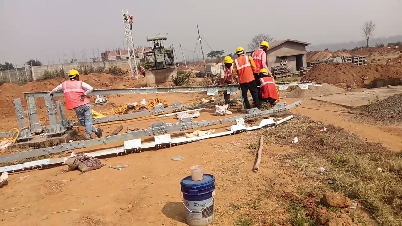 220kv Tower ke 1st lag stay karne ke liye kaise jugar set kiya jata jo dekhiye 