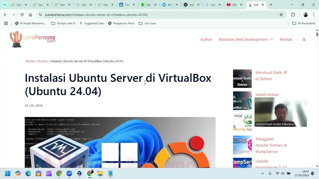 Cloud Compute Pembangunan OS Ubuntu LTS pada VBox ITTS TA 2024-2025