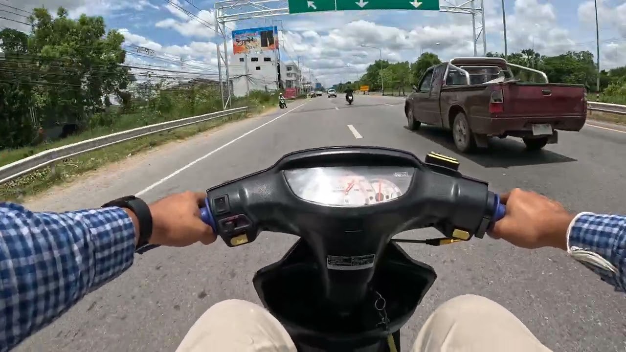 ขี่รถเล่น Honda Dio Af27 🚀 เส้นบ้านเกาะ โคราช #honda #dio