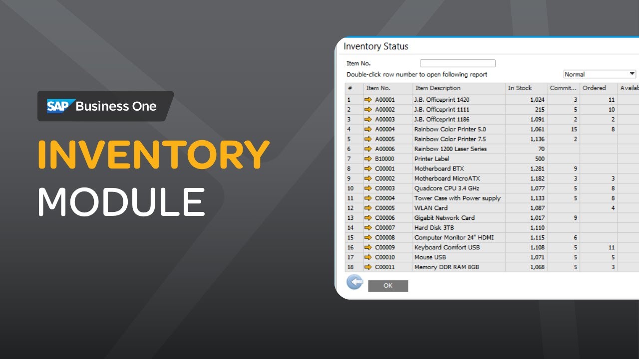 SAP Business One Inventory Module | Demo for SME Distributors