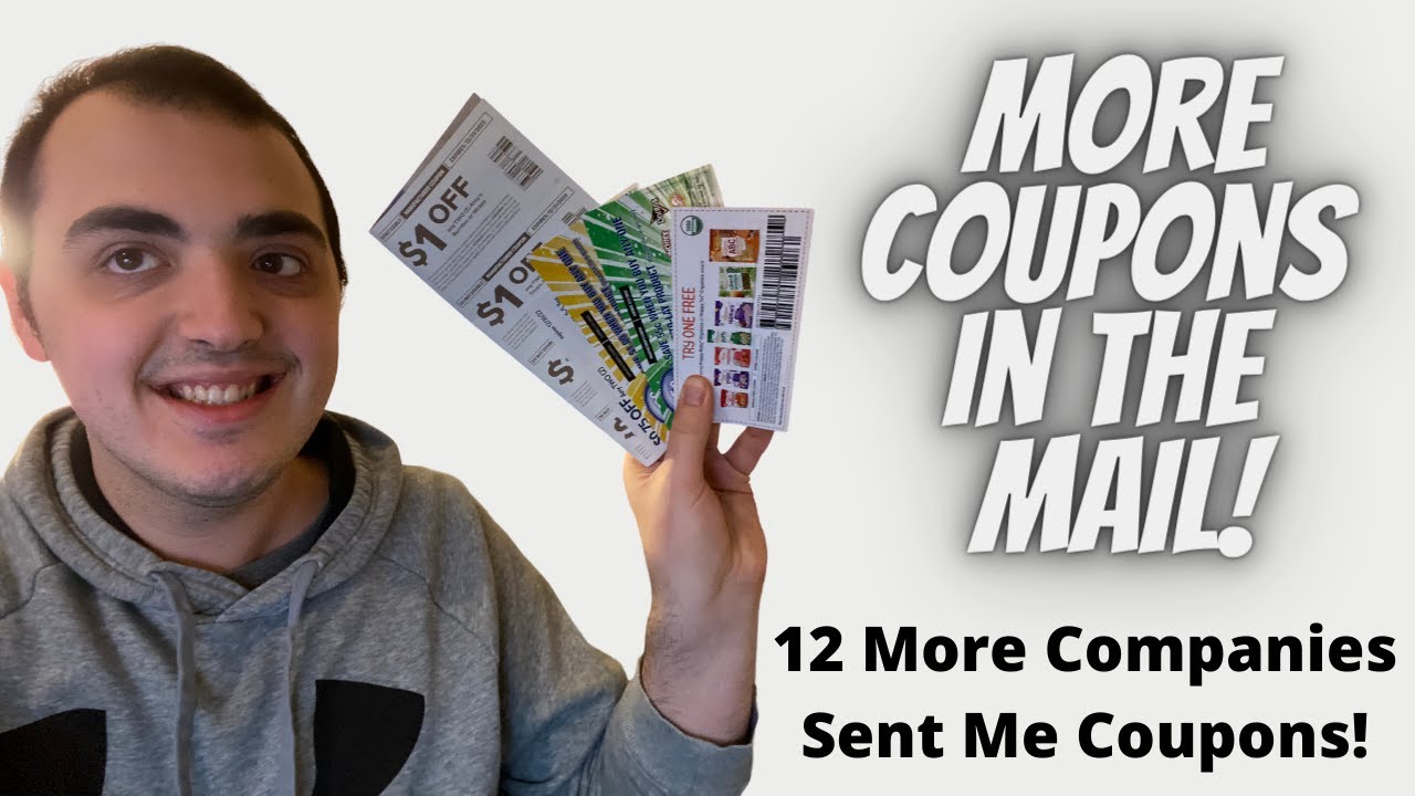12 MORE COMPANIES SENT ME COUPONS! ~ COUPONS IN THE MAIL